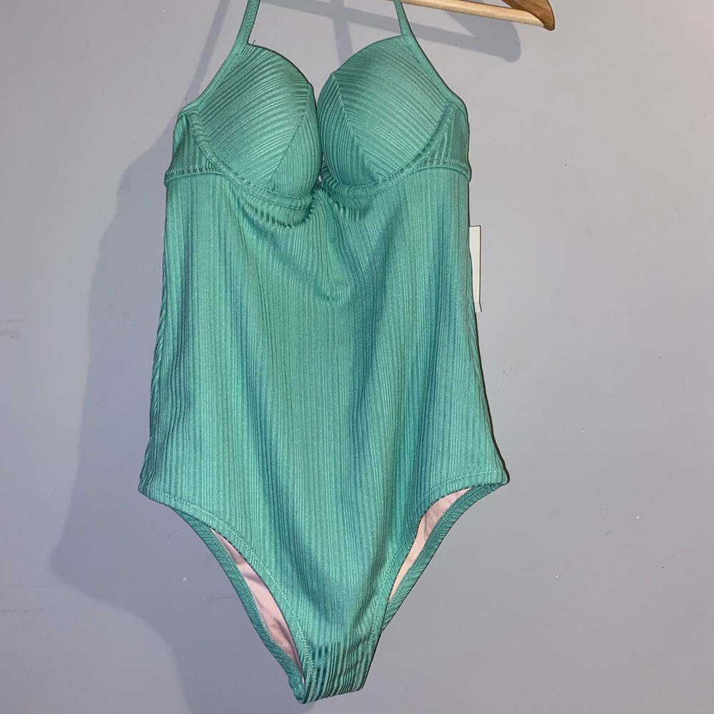Shade & Shore Green One-Piece Swimsuit